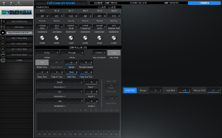 Click to display the Yamaha Motif XS Rack Voice - Common Editor
