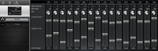 Click to display the Yamaha RX11 Drums Editor