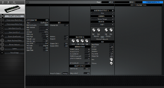 Click to display the Yamaha S90 Song Mix - Common+Effects Mode Editor