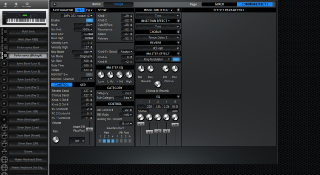 Click to display the Yamaha S90ES Performance - Common+Effects Mode Editor