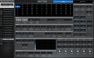 Click to display the Yamaha S90XS Drums - Drums Editor