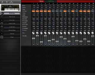 Click to display the Yamaha W7 Multi/Song Editor
